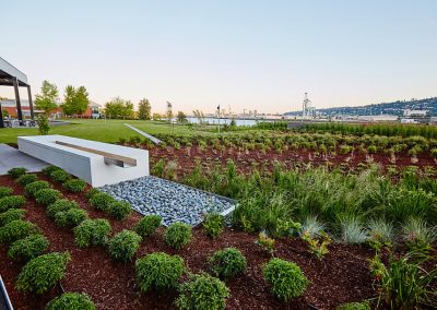 Commercial Landscaping Fountain Project for Corporate Headquarters - Daimler - by Dennis' 7 Dees Landscaping