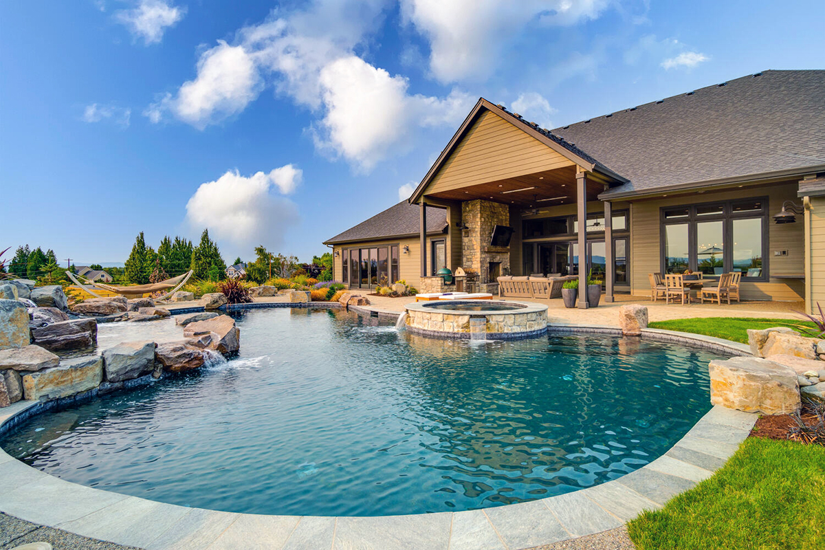 luxury backyard landscape design with pool luxury backyard landscape design with pool